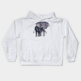 Watercolour Elephant Kids Hoodie